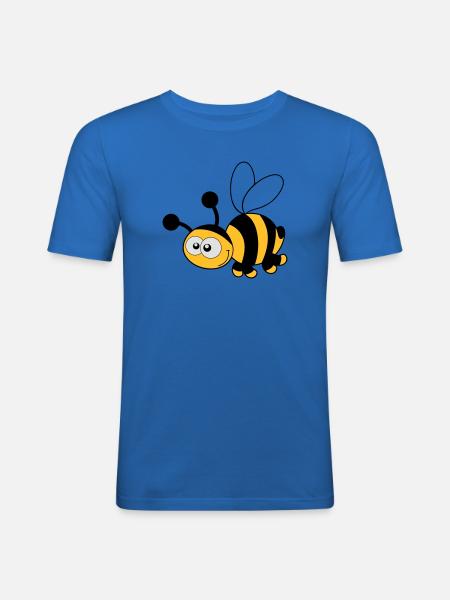 Bee - Bee - Honey - Men's Slim Fit T-Shirt - royal blue