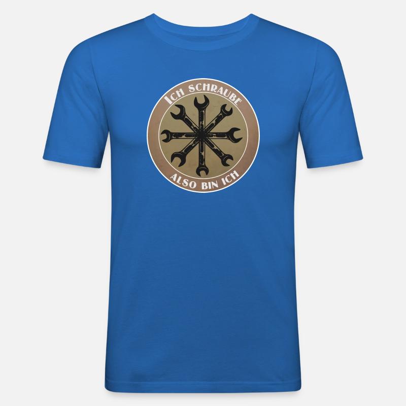 Ich schraube, also bin ich! - Männer Slim Fit T-Shirt - Königsblau