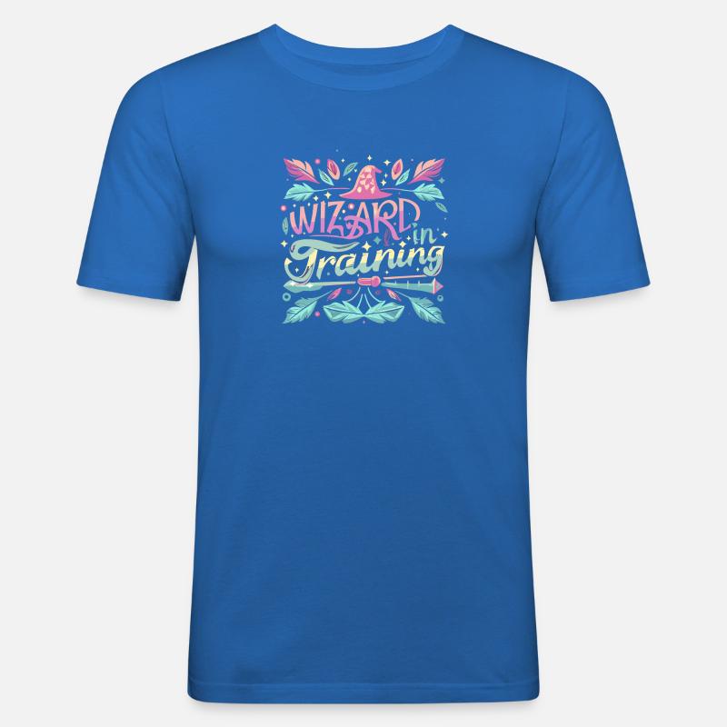 Wizard in Training - Männer Slim Fit T-Shirt - Königsblau
