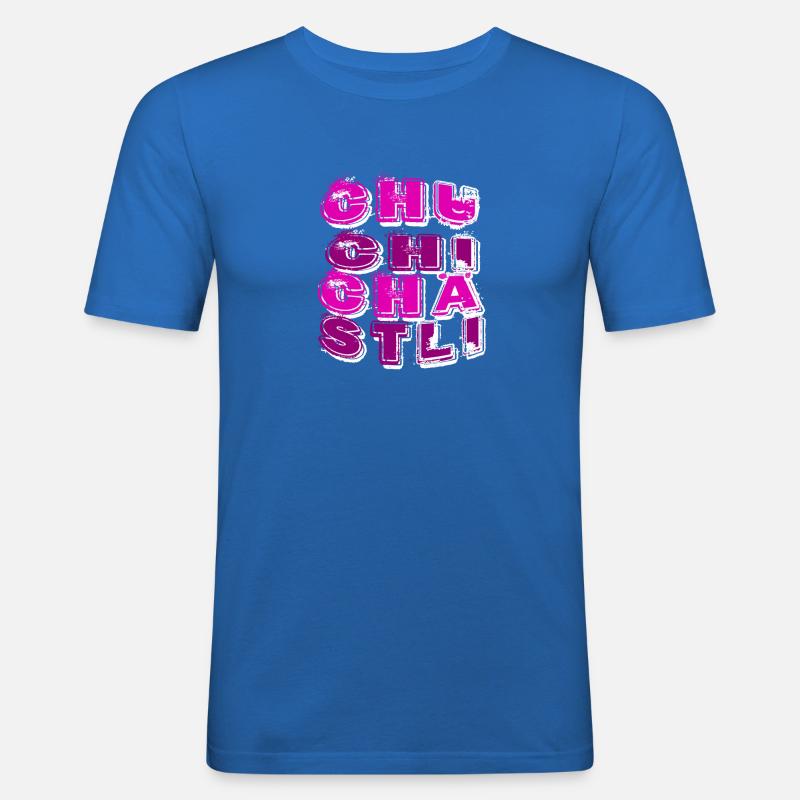 Chuchichästli Kultbegriff Schweizer Dialekt - Männer Slim Fit T-Shirt - Königsblau