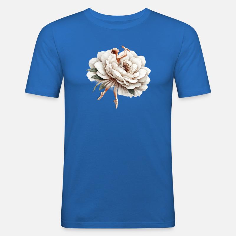 Balletttänzerin mit Tutu - Männer Slim Fit T-Shirt - Königsblau