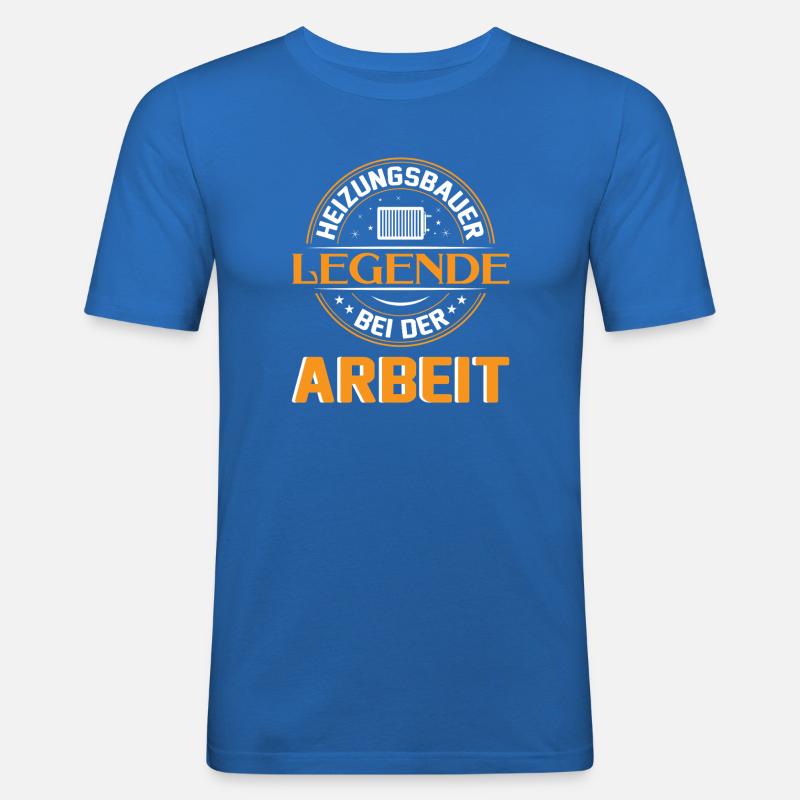 Heating Engineer Heating Construction Plumber Plumber - Men's Slim Fit T-Shirt - royal blue