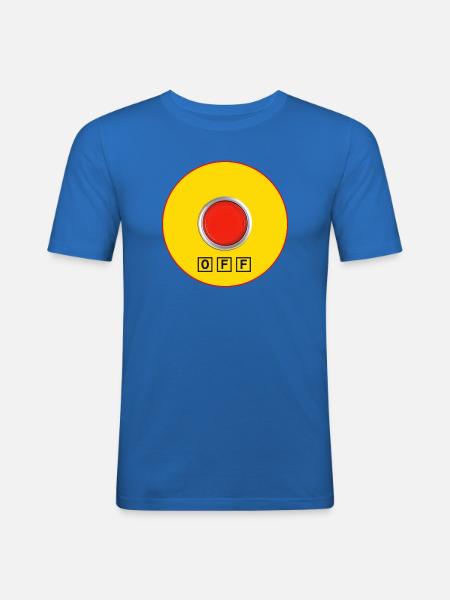 Stop for logorrheic - Men's Slim Fit T-Shirt - royal blue