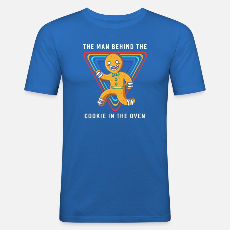 Werdende Väter Werdender Papa - Männer Slim Fit T-Shirt - Königsblau