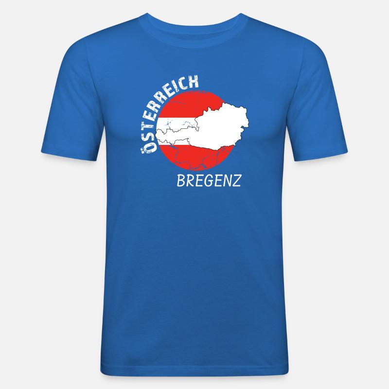Bregenz - Männer Slim Fit T-Shirt - Königsblau
