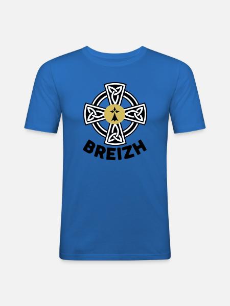 Breizh (Brittany) - Men's Slim Fit T-Shirt - royal blue