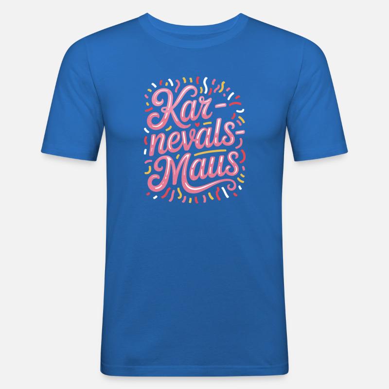 Karnevalsmaus Karneval Köln Kölner Karnevals Maus - Männer Slim Fit T-Shirt - Königsblau