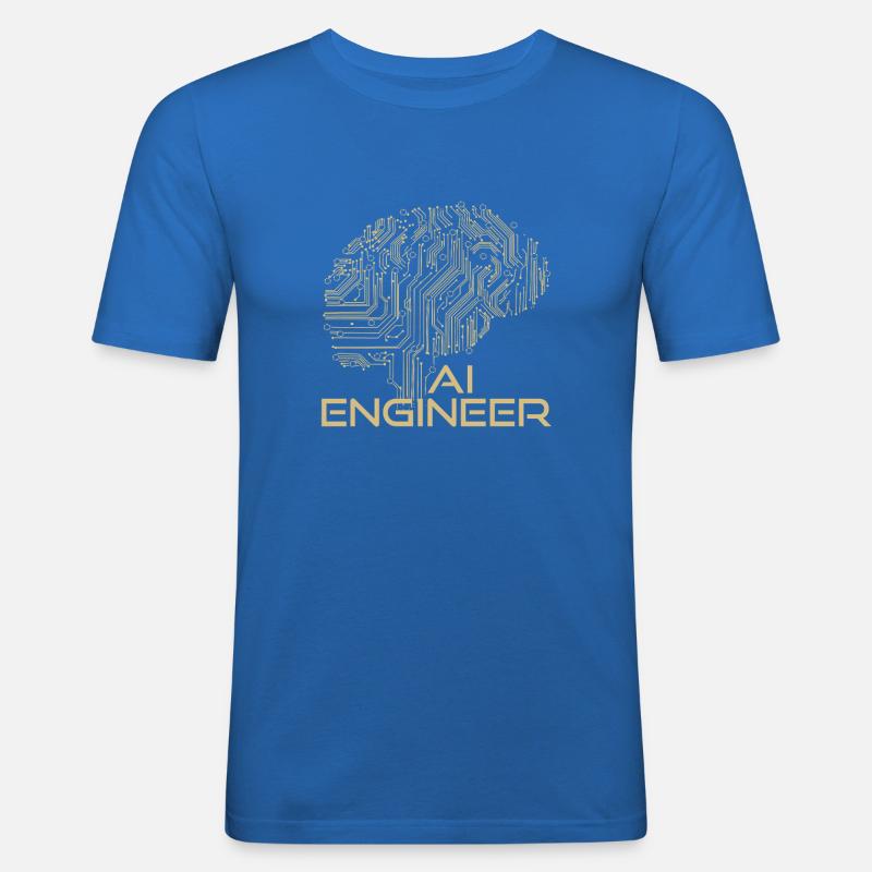 AI Engineer – Artificial Intelligence & Technology - Men's Slim Fit T-Shirt - royal blue
