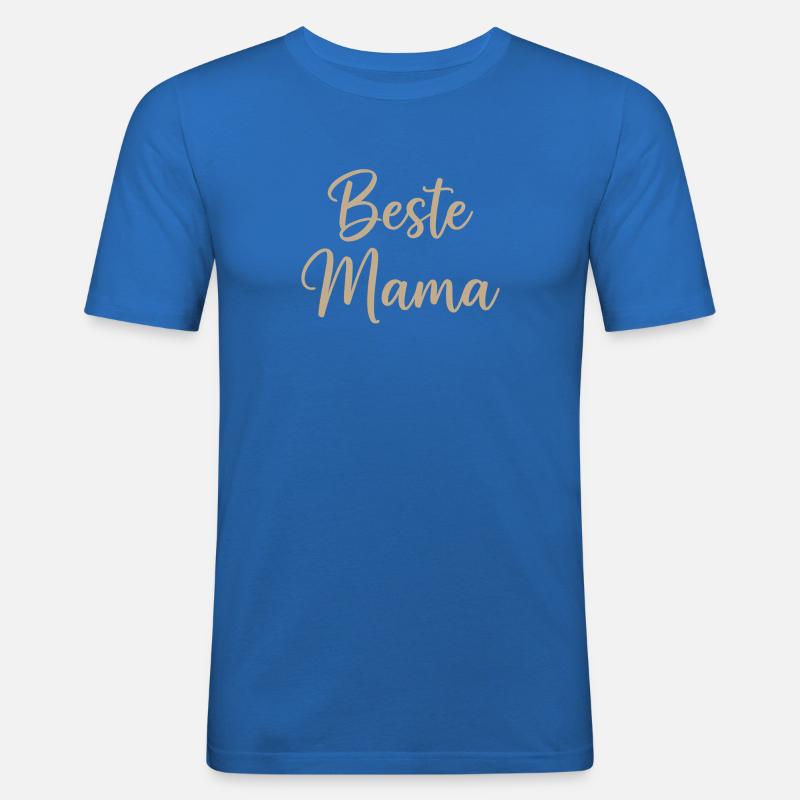 Beste Mama – elegante Script-Schrift - Männer Slim Fit T-Shirt - Königsblau
