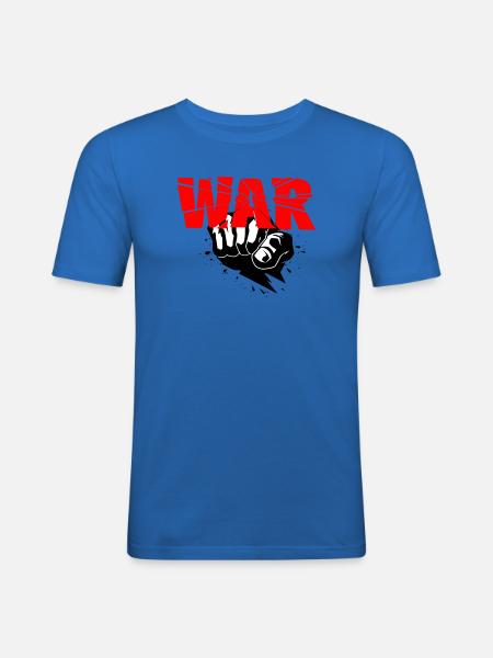 No war - Men's Slim Fit T-Shirt - royal blue
