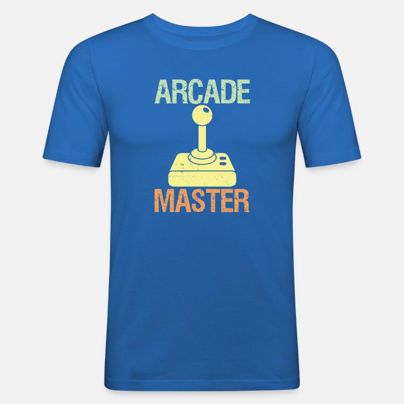 Arcade Master Classic Controller Retro Gaming  - Männer Slim Fit T-Shirt - Königsblau