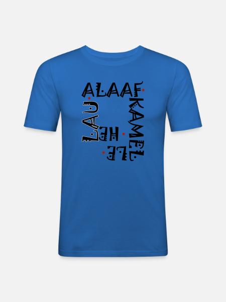 Karneval im Schriftzug - Männer Slim Fit T-Shirt - Königsblau