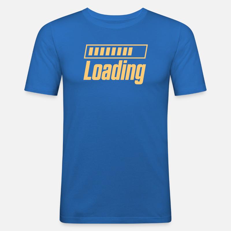 Loading  - Männer Slim Fit T-Shirt - Königsblau