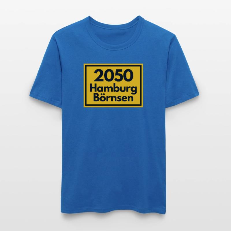 OLD POSTCODE POSTCODE RETRO 2053 HAMBURG BÖRNSEN Men's Slim Fit T-Shirt