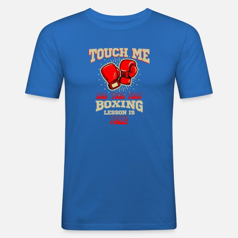 Touch Me Første Bokselektion Gratis Kæmper Kunst-Tee - Herre Slim Fit T-Shirt - kongeblå