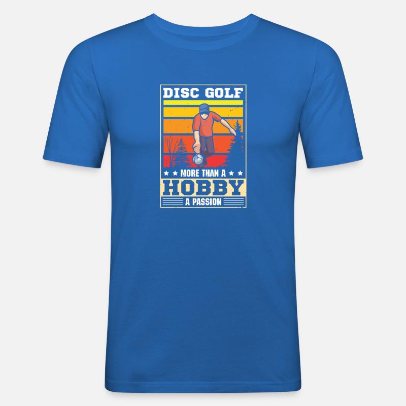 Disc Golf Geschenke Discgolf - Männer Slim Fit T-Shirt - Königsblau