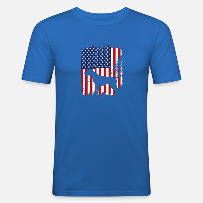 Deutsch Kurzhaar Hund German Pointer - Männer Slim Fit T-Shirt - Königsblau