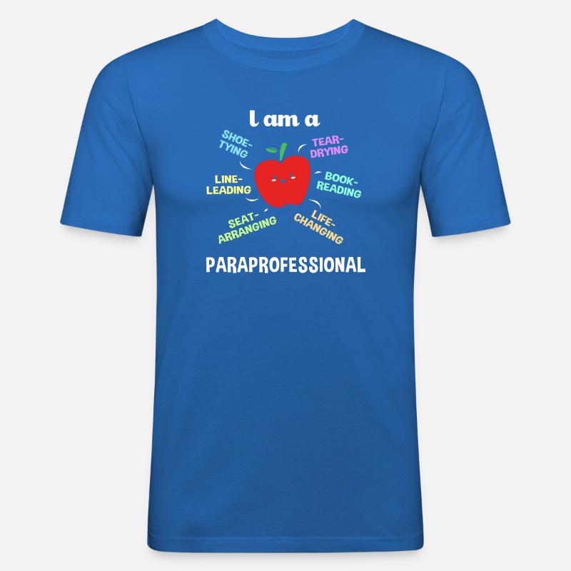 Lehrerassistent Paraprofessional Paraeducator - Männer Slim Fit T-Shirt - Königsblau