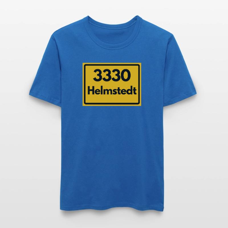 OLD POSTCODE ZIP CODE RETRO 3330 HELMSTEDT JULEUM! Men's Slim Fit T-Shirt