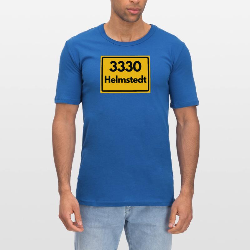 OLD POSTCODE ZIP CODE RETRO 3330 HELMSTEDT JULEUM! Men's Slim Fit T-Shirt