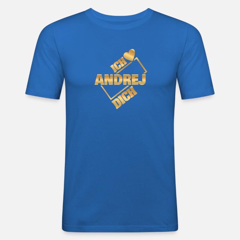 Andrej - Men's Slim Fit T-Shirt - royal blue