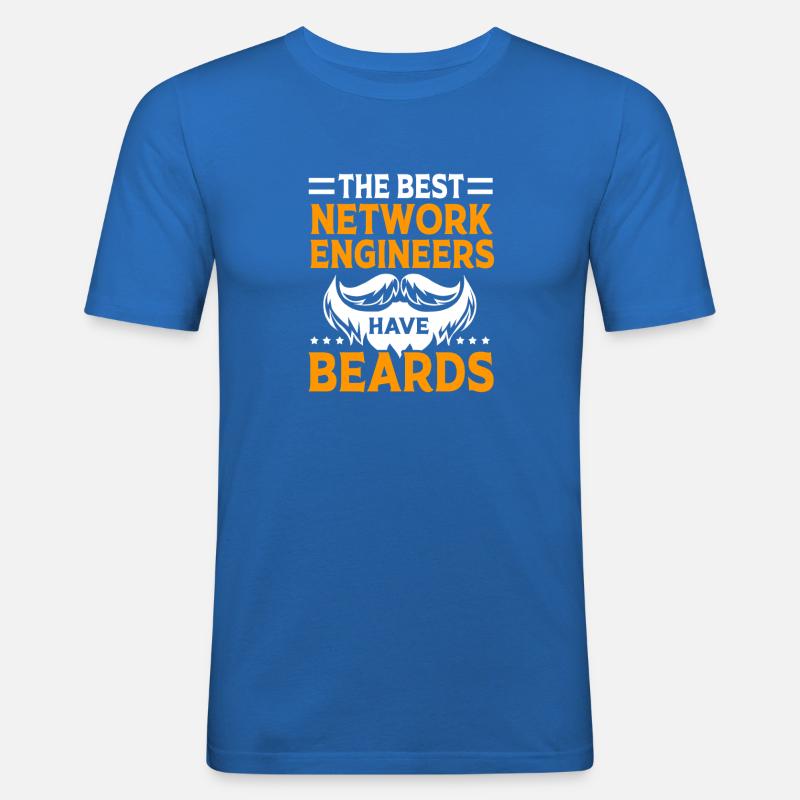 Network Computer Scientist Programmer Admin - Men's Slim Fit T-Shirt - royal blue