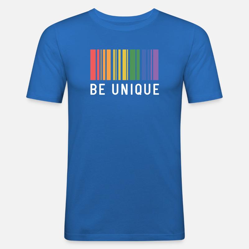 LGBT-Pride-Monat – Sei einzigartig - Männer Slim Fit T-Shirt - Königsblau