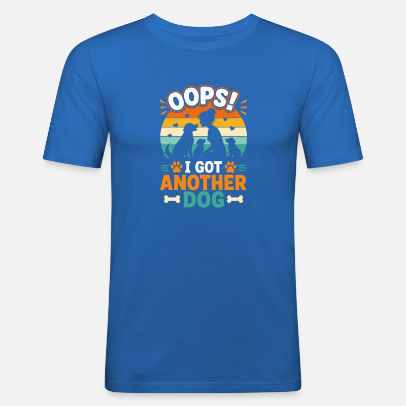 Noch ein Hund: Oops! - Männer Slim Fit T-Shirt - Königsblau