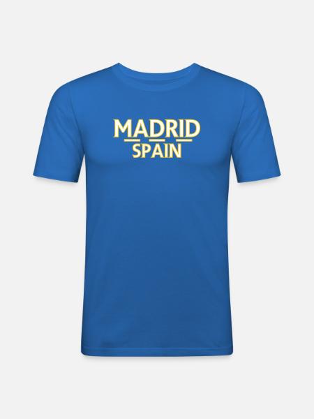Madrid – Spain - Men's Slim Fit T-Shirt - royal blue