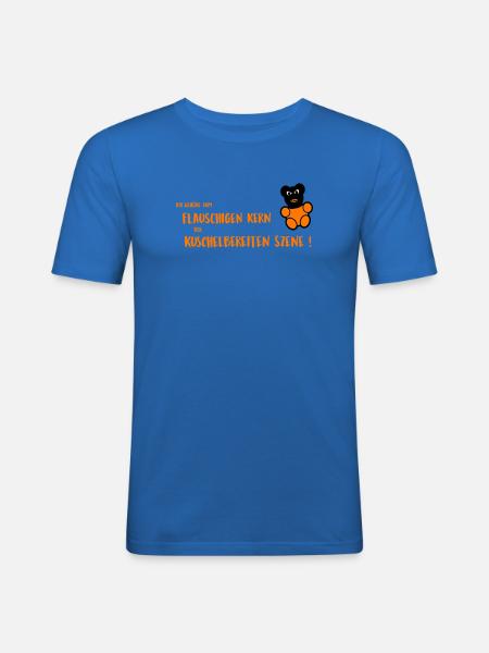 Flauschiger Kern - Männer Slim Fit T-Shirt - Königsblau