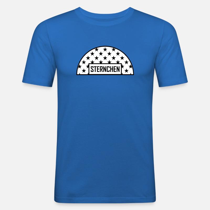 Sternchen Bogen - Männer Slim Fit T-Shirt - Königsblau