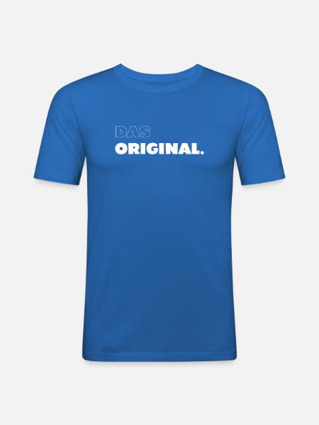 Das Original - Männer Slim Fit T-Shirt - Königsblau