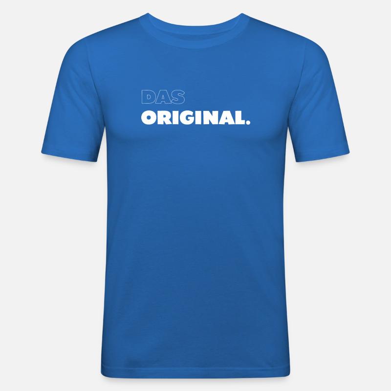 Das Original - Männer Slim Fit T-Shirt - Königsblau