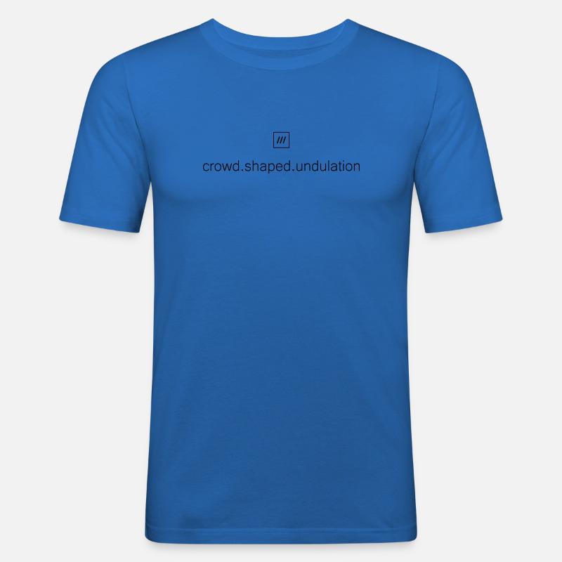 What3Words Amex (crowd.shaped.undulation) - Männer Slim Fit T-Shirt - Königsblau