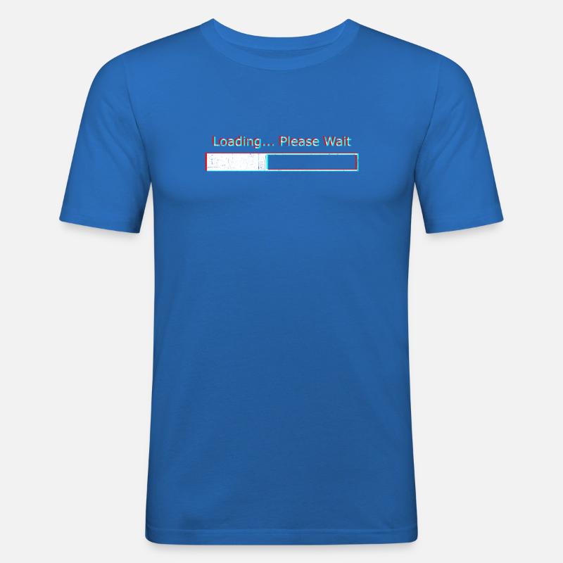 Loading Please wait - Men's Slim Fit T-Shirt - royal blue