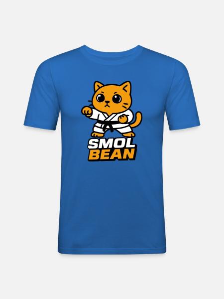 Katzenkämpfer im Dojo - Männer Slim Fit T-Shirt - Königsblau