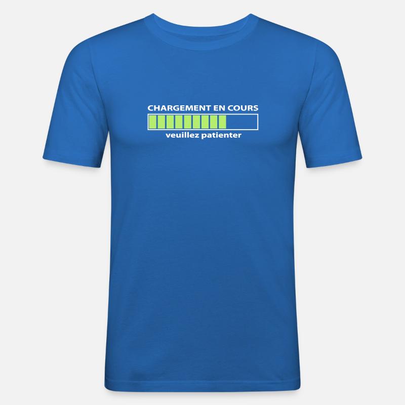 Laden läuft, Lade - Männer Slim Fit T-Shirt - Königsblau