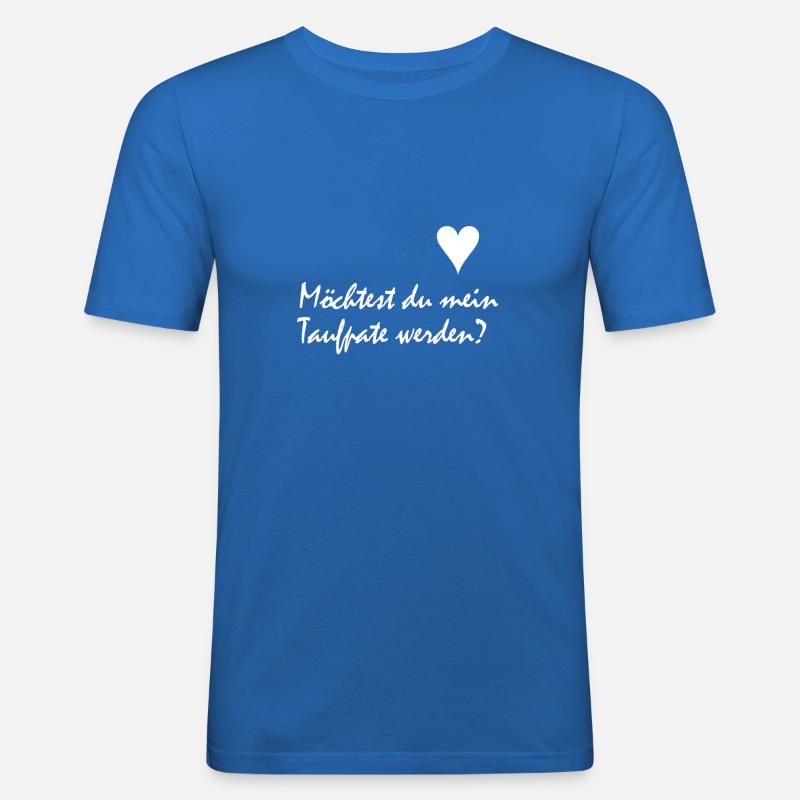 Taufpate - Männer Slim Fit T-Shirt - Königsblau