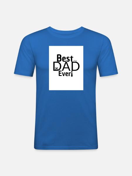 Dad - Männer Slim Fit T-Shirt - Königsblau