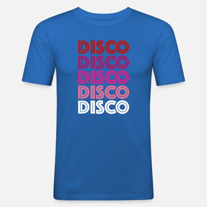 Disco Disco Disco - Männer Slim Fit T-Shirt - Königsblau