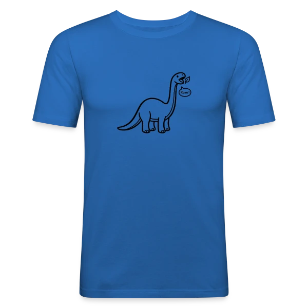 Eats a Leaf — Men's Slim Fit T-Shirt