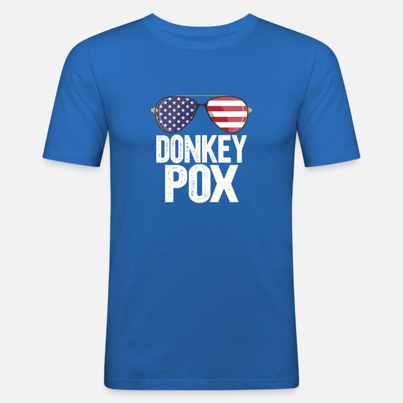 Donkey Pox - Men's Slim Fit T-Shirt - royal blue