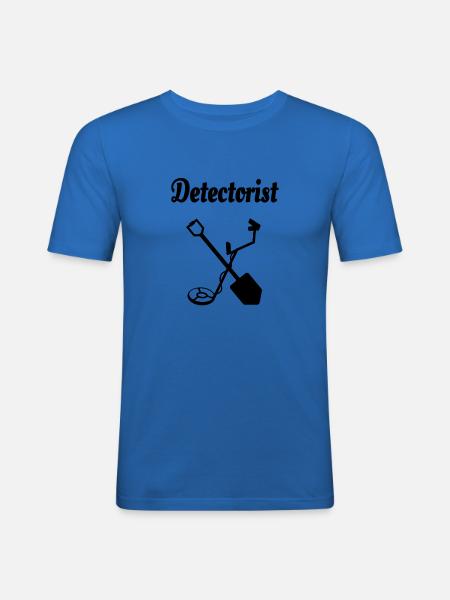 Metalldetektor - Männer Slim Fit T-Shirt - Königsblau