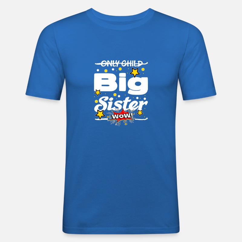 Einzelkind Spruch - Männer Slim Fit T-Shirt - Königsblau