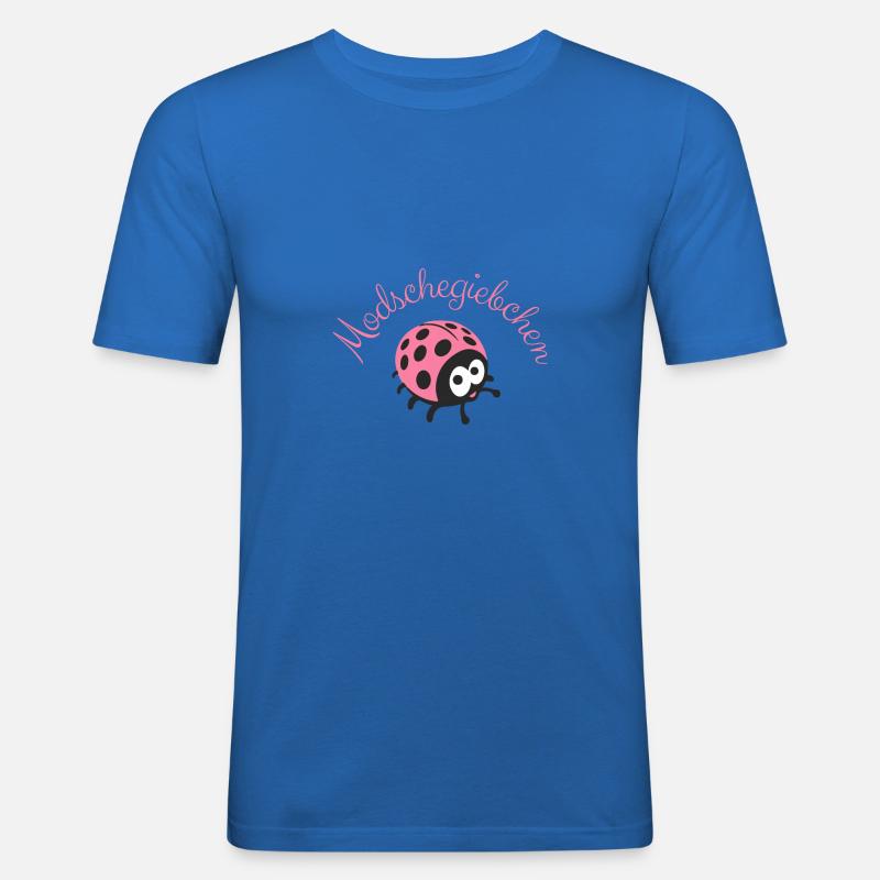 Modschegiebchen - Marienkäfer - Männer Slim Fit T-Shirt - Königsblau