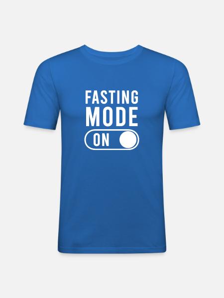 Fasting mode on Ramadan - Men's Slim Fit T-Shirt - royal blue