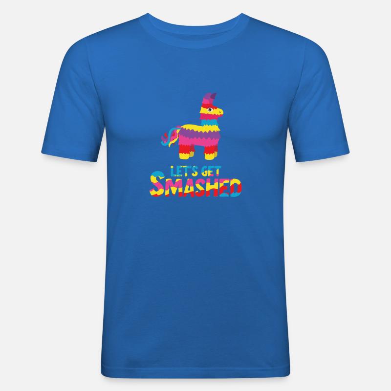 Let's Get Smashed Pinata - Männer Slim Fit T-Shirt - Königsblau