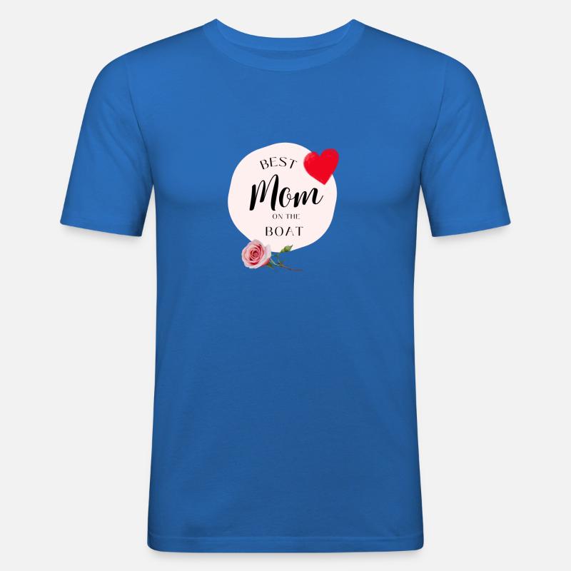 Beste Mutter auf dem Boot - Männer Slim Fit T-Shirt - Königsblau