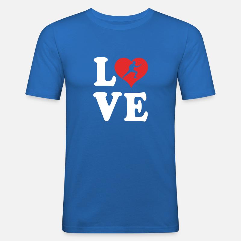 Fechten - Männer Slim Fit T-Shirt - Königsblau