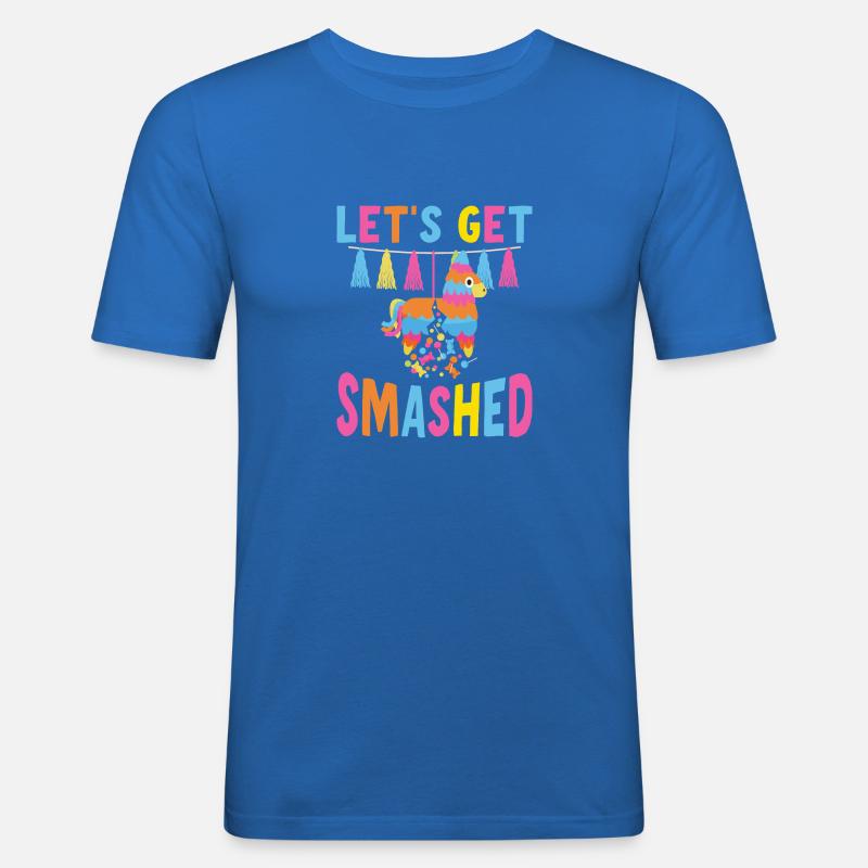 Let's Get Smashed Pinata - Männer Slim Fit T-Shirt - Königsblau